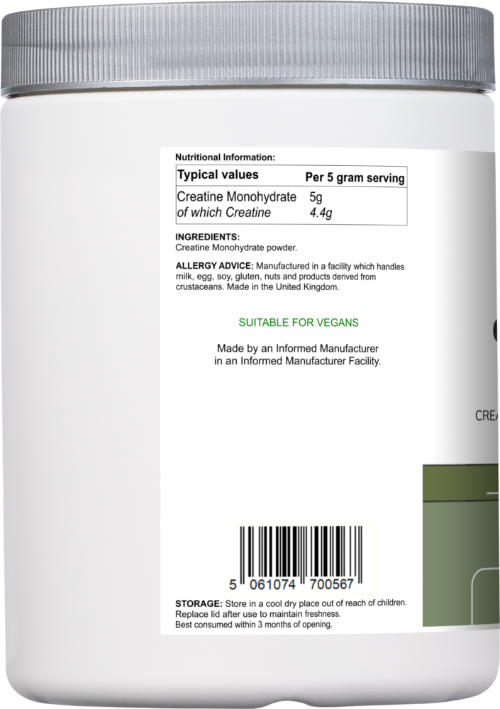 Creatine Monohydrate | Pure Unflavoured Creatine Powder – 500 g - Image 3